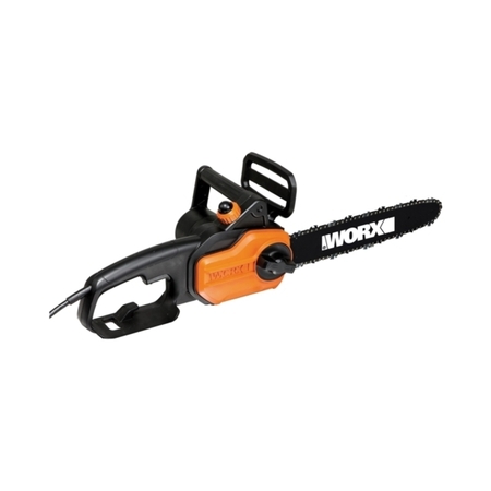 WORX/ROCKWELL WORX Chainsaw, 8 A, 120 V, 28 in Cutting Capacity, 14 in L Bar/Chain, 3/8 in Bar/Chain Pitch WG305